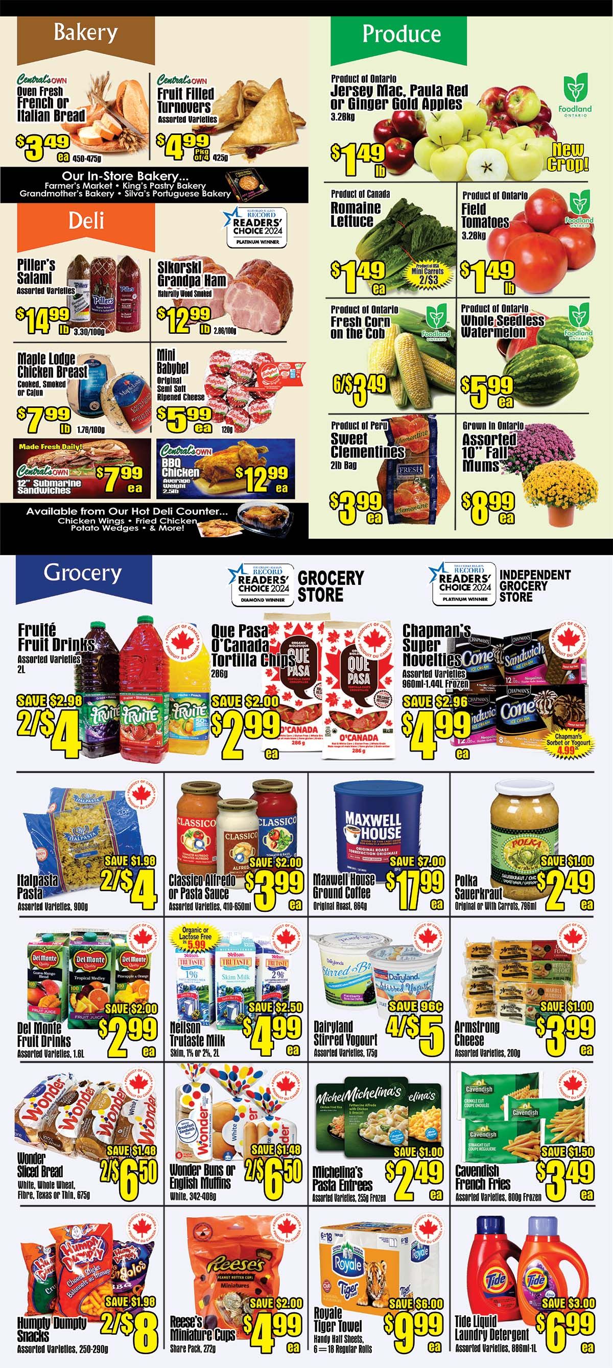 Central Fresh Market Flyer August 28 to September 4