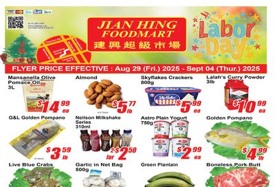 Jian Hing Foodmart (Scarborough) Flyer August 29 to September 4