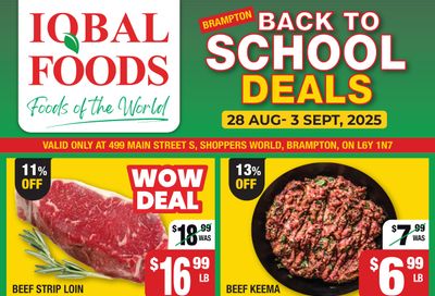 Iqbal Foods (Brampton) Flyer August 28 to September 3