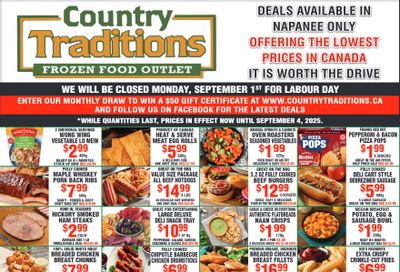 Country Traditions Flyer August 28 to September 4
