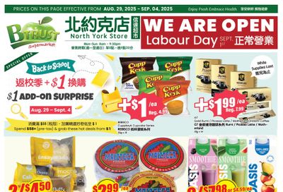 Btrust Supermarket (North York) Flyer August 29 to September 4