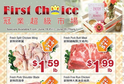 First Choice Supermarket Flyer June 19 to 25