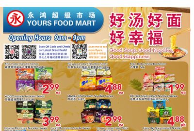 Yours Food Mart Flyer August 29 to September 4