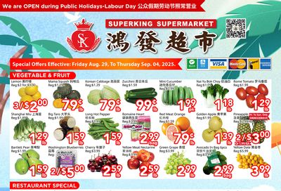 Superking Supermarket (North York) Flyer August 29 to September 4