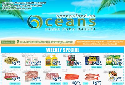 Oceans Fresh Food Market (Mississauga) Flyer August 29 to September 4 Oceans Fresh Food Market (Mississauga) Flyer August 29 to September 4