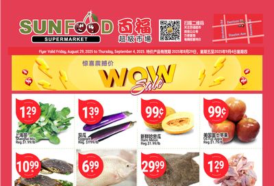 Sunfood Supermarket Flyer August 29 to September 4