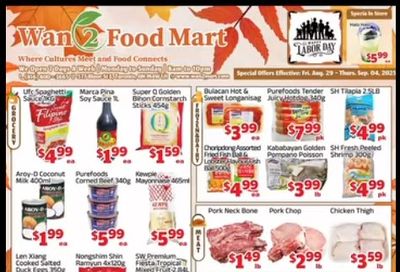 Wan 2 Food Mart Flyer August 29 to September 4