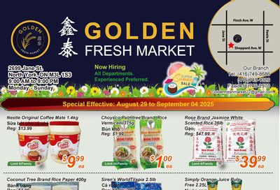 Golden Fresh Market Flyer August 29 to September 4 Golden Fresh Market Flyer August 29 to September 4