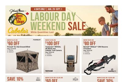 Cabela's Flyer August 29 to September 1 Cabela's Flyer August 29 to September 1