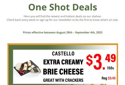 Country Traditions One-Shot Deals Flyer August 28 to September 4