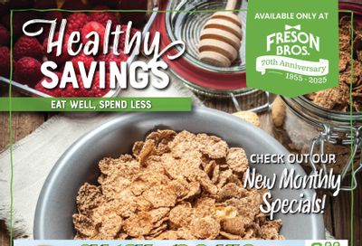 Freson Bros. Heathy Savings Flyer August 29 to September 25