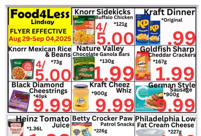 Food 4 Less (Lindsay) Flyer August 29 to September 4
