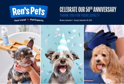 Ren's Pets Flyer September 1 to 30 Ren's Pets Flyer September 1 to 30
