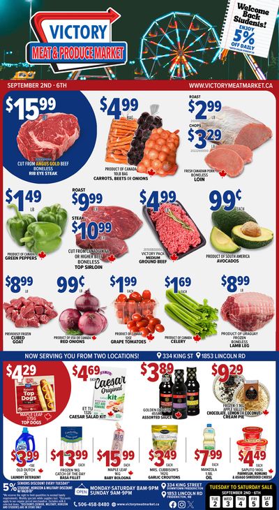 Victory Meat Market Flyer September 2 to 6