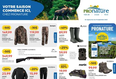 Pronature Flyer September 2 to 15