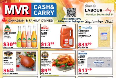 MVR Cash and Carry Flyer September 1 to 30