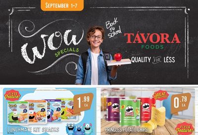 Tavora Foods Flyer September 1 to 7 Tavora Foods Flyer September 1 to 7