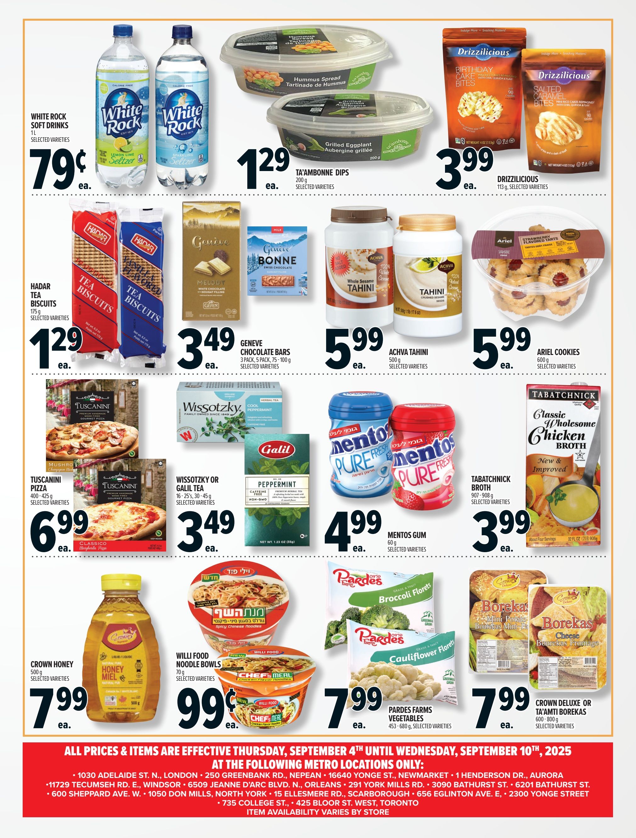 Metro (ON) Shana Tovah Flyer September 4 to 10