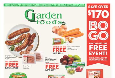 Garden Foods Flyer September 4 to 10 Garden Foods Flyer September 4 to 10