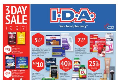 I.D.A. Flyer September 5 to 11