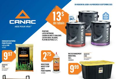 Canac Flyer September 4 to 10
