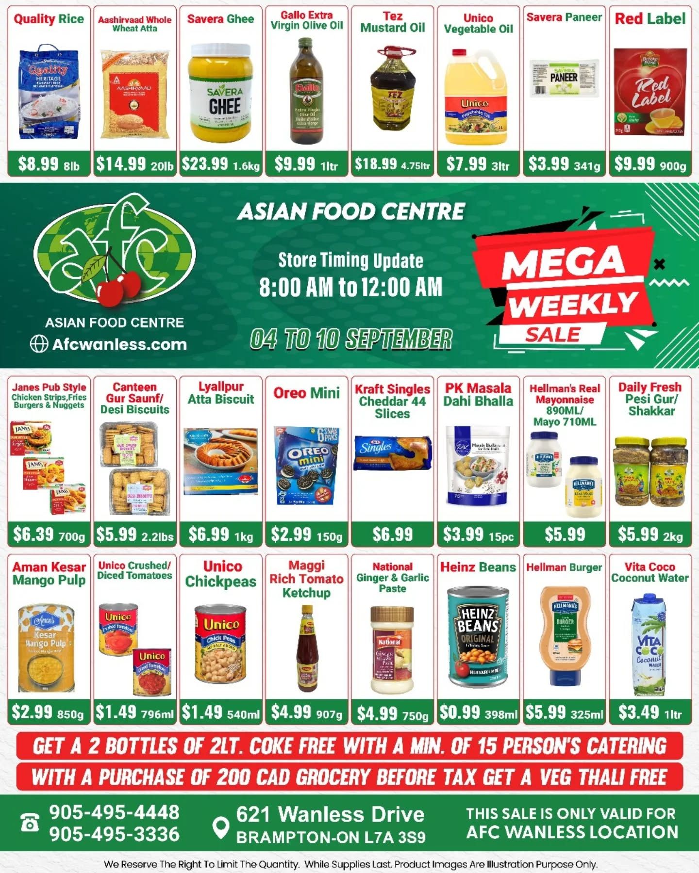 Asian Food Centre (Wanless Dr.) Flyer September 4 to 10