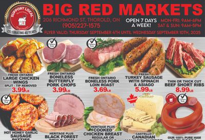 Big Red Markets Flyer September 4 to 10