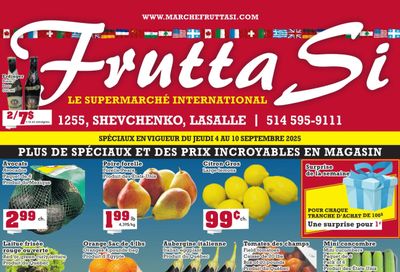 Frutta Si Flyer September 4 to 10