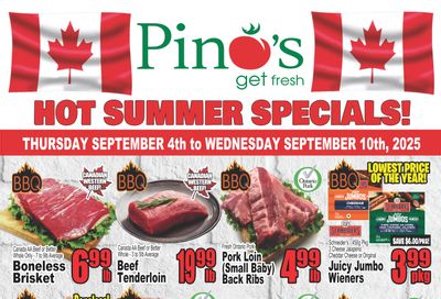 Pino's Flyer September 4 to 10 Pino's Flyer September 4 to 10