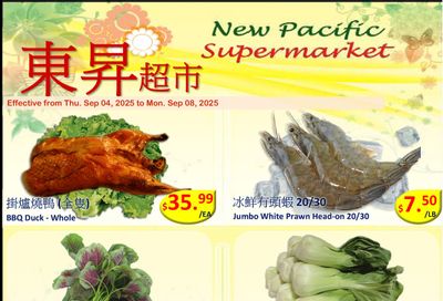 New Pacific Supermarket Flyer September 4 to 8
