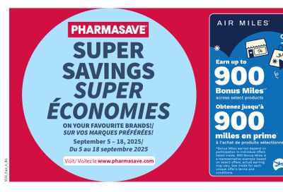 Pharmasave (NB) Flyer September 5 to 18