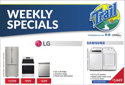 Trail Appliances (AB & SK) Flyer September 4 to 10