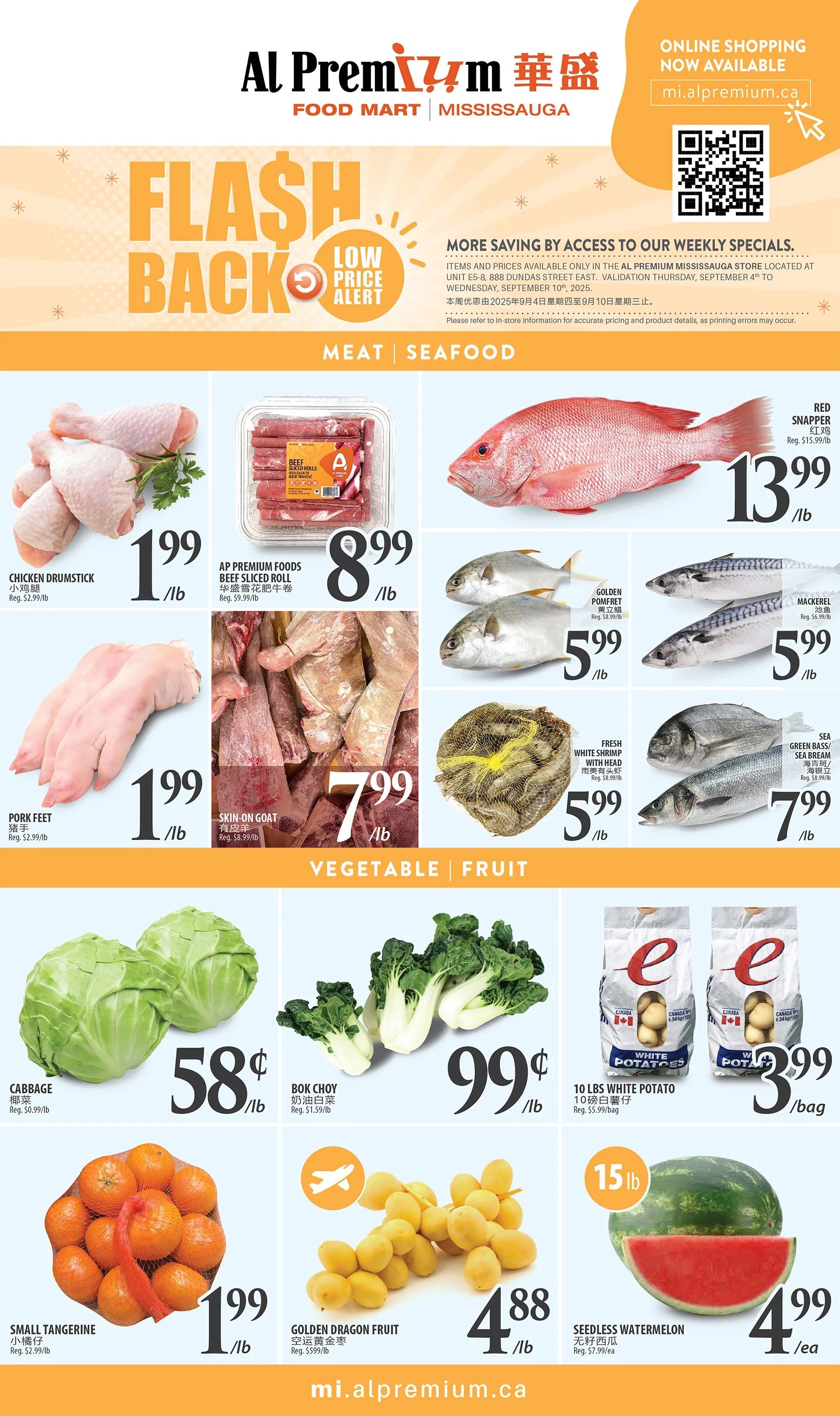 Al Premium Food Mart (Mississauga) Flyer September 4 to 10