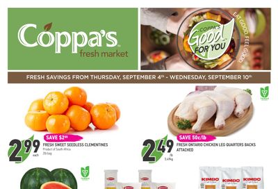 Coppa's Fresh Market Flyer September 4 to 10 Coppa's Fresh Market Flyer September 4 to 10