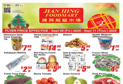 Jian Hing Foodmart (Scarborough) Flyer September 5 to 11