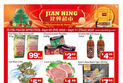 Jian Hing Supermarket (North York) Flyer September 5 to 11