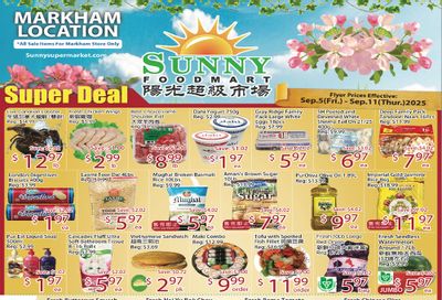 Sunny Foodmart (Markham) Flyer September 5 to 11