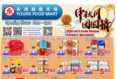 Yours Food Mart Flyer September 5 to 11 Yours Food Mart Flyer September 5 to 11