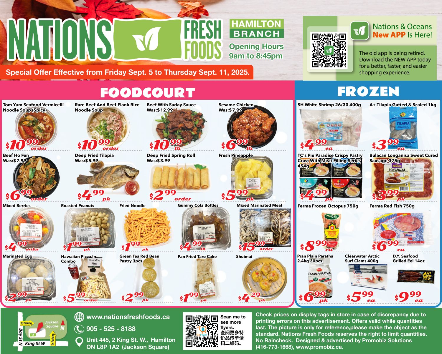 Nations Fresh Foods (Hamilton) Flyer September 5 to 11
