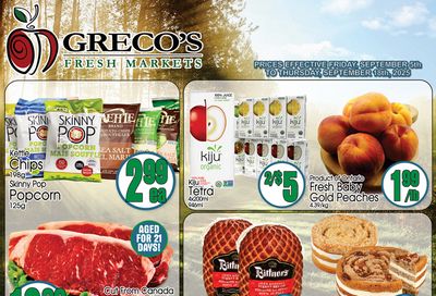 Greco's Fresh Market Flyer September 5 to 18 Greco's Fresh Market Flyer September 5 to 18