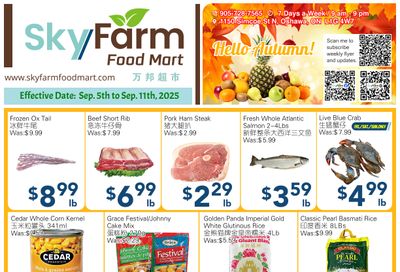 SkyFarm Food Mart Flyer September 5 to 11