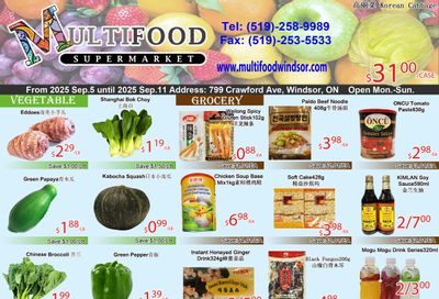 MultiFood Supermarket Flyer September 5 to 11