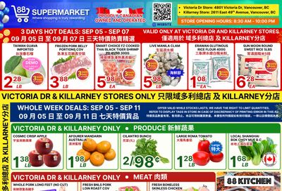 88 Supermarket Flyer September 5 to 11 88 Supermarket Flyer September 5 to 11
