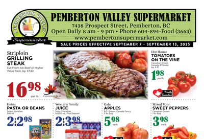 Pemberton Valley Supermarket Flyer September 7 to 13