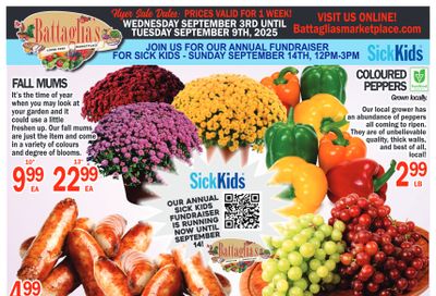 Battaglia's Marketplace Flyer September 3 to 9