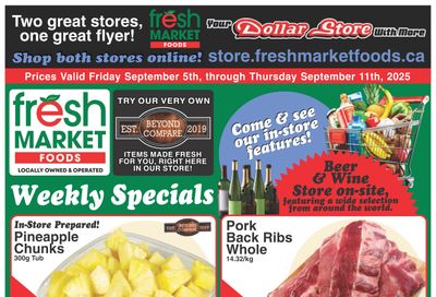 Fresh Market Foods Flyer September 5 to 11