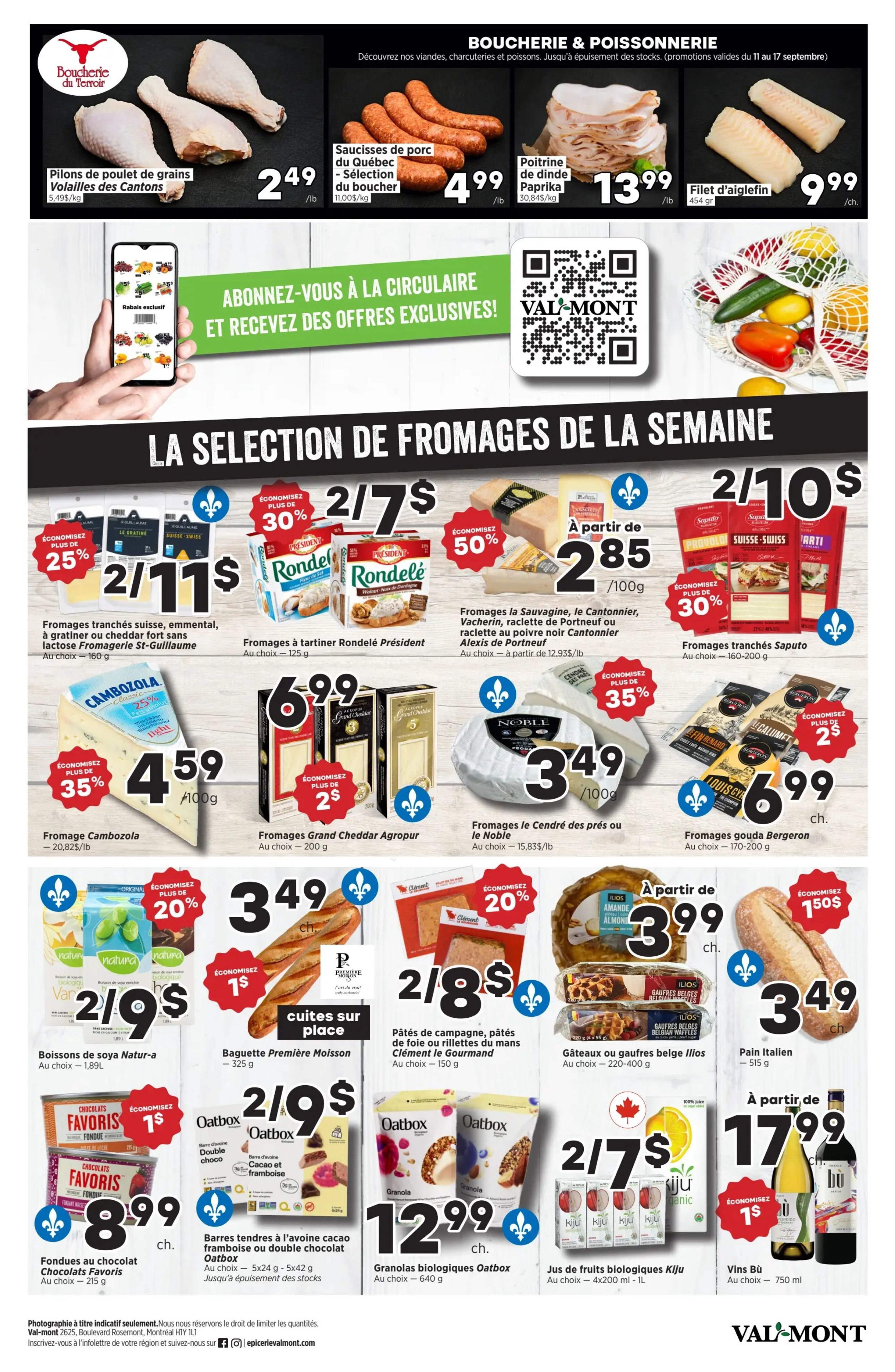 Val-Mont Flyer September 11 to 17