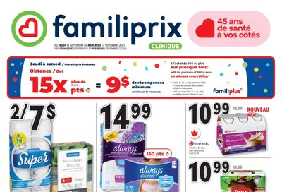 Familiprix Clinique Flyer September 11 to 17