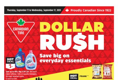Canadian Tire (Atlantic) Flyer September 11 to 17