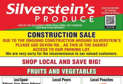 Silverstein's Produce Flyer September 9 to 13